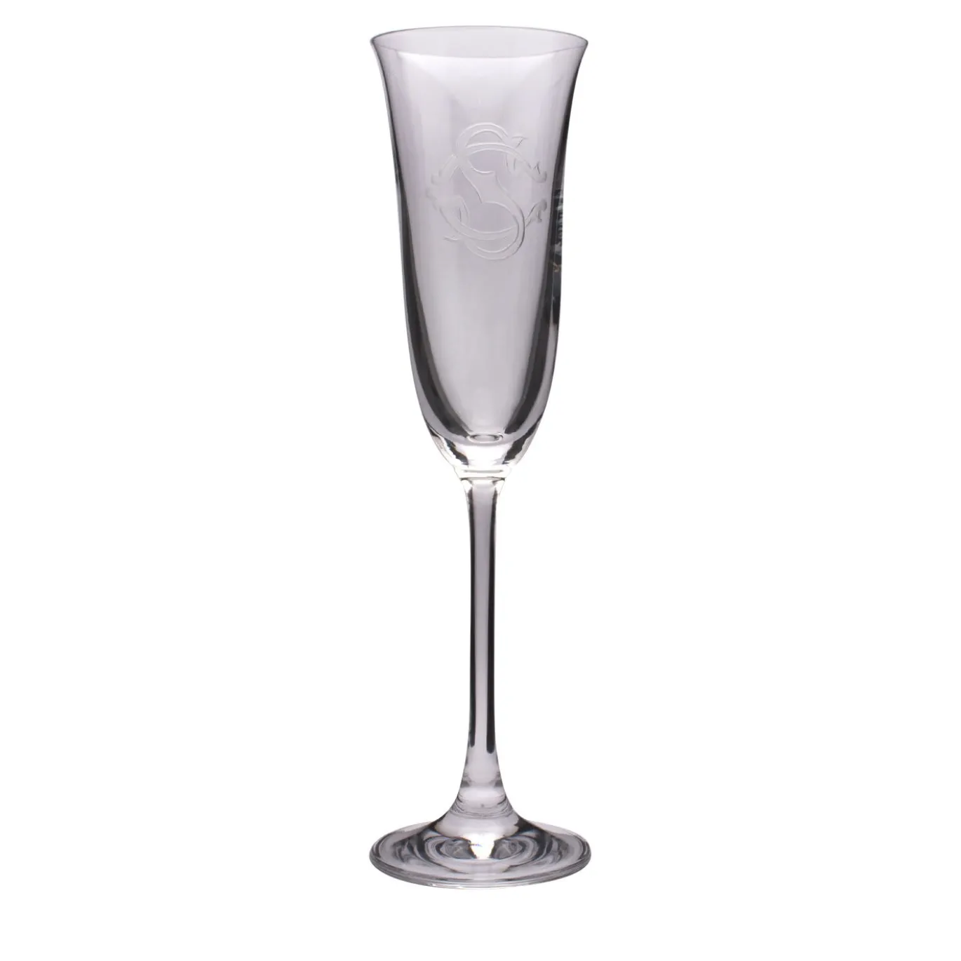 Set di 6 flute da champagne con monogramma