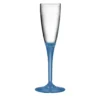 Set di 6 flute da champagne con stelo Sapphyre Blue