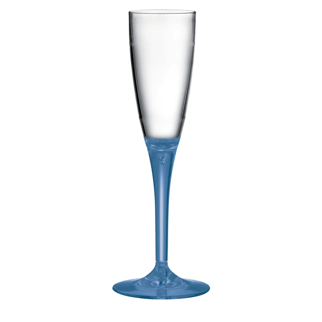 Set di 6 flute da champagne con stelo Sapphyre Blue