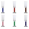 Set di 6 Flute di Champagne in Cristallo Milano