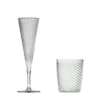Set di 4 flute e bicchieri d'acqua Mille Righe