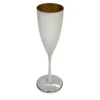Set di 6 Flute in Ottone Oro e Argento per Champagne
