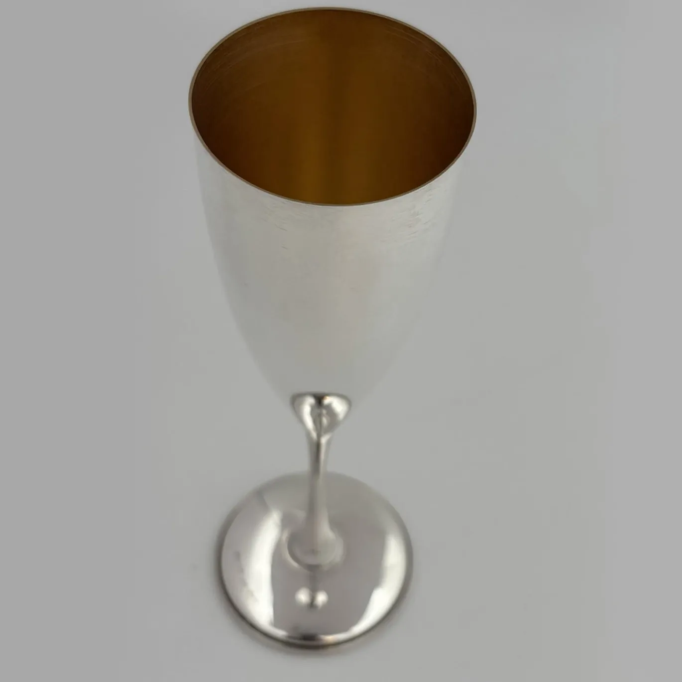 Set di 6 Flute in Ottone Oro e Argento per Champagne