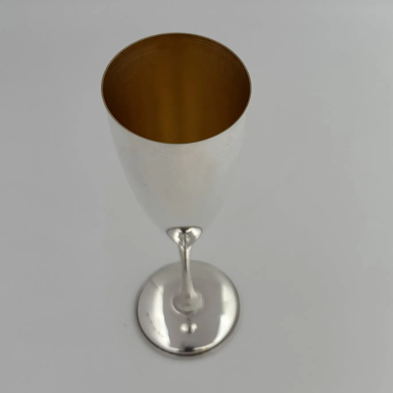 Set di 6 Flute in Ottone Oro e Argento per Champagne