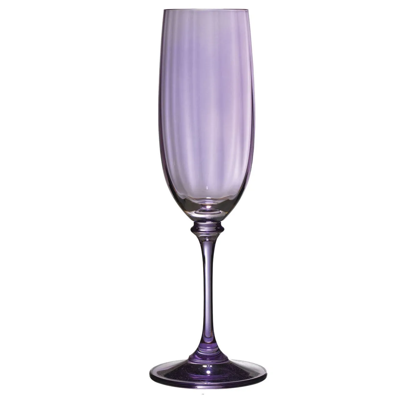 Set di 6 Flute in Vetro Viola Riflesso