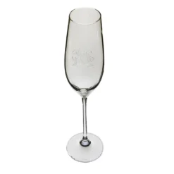 Set di 6 flute trasparenti monogrammati Monaco