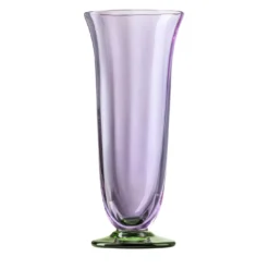 Set di 6 Flute Twisted Pesco Verde Viola