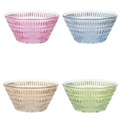 Set di 4 fruttiere Diamante Polychrome