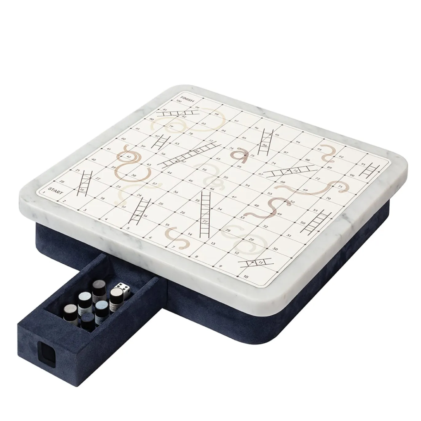 Set di gioco Delos per serpenti e scale in marmo