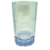 Set di 2 grandi bicchieri tumbler blu-verdi con base di Duccio