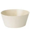 Set di 6 grandi ciotole in ceramica bianca opaca