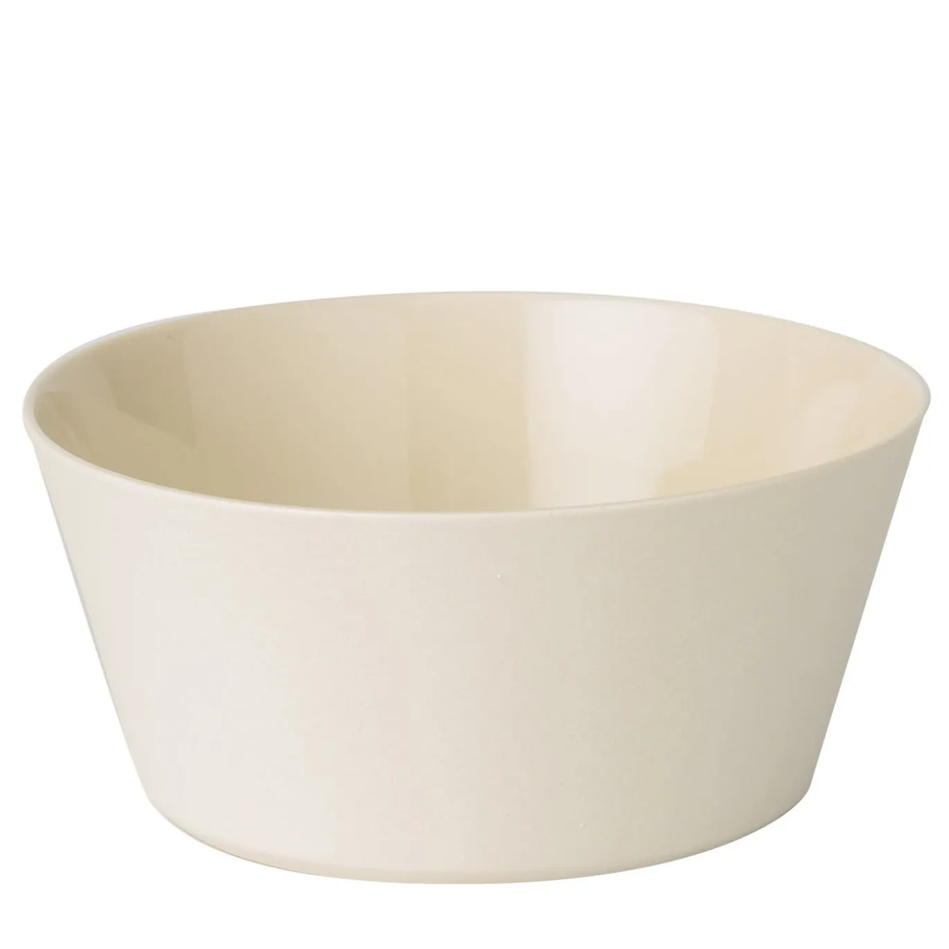 Set di 6 grandi ciotole in ceramica bianca opaca