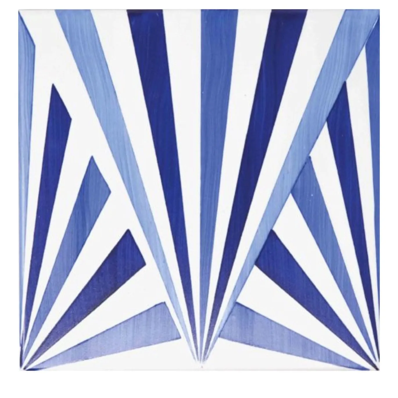 Set di 25 piastrelle Bauhaus blu tipo 11