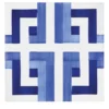 Set di 25 piastrelle Bauhaus blu tipo 14