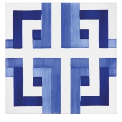 Set di 25 piastrelle Bauhaus blu tipo 14