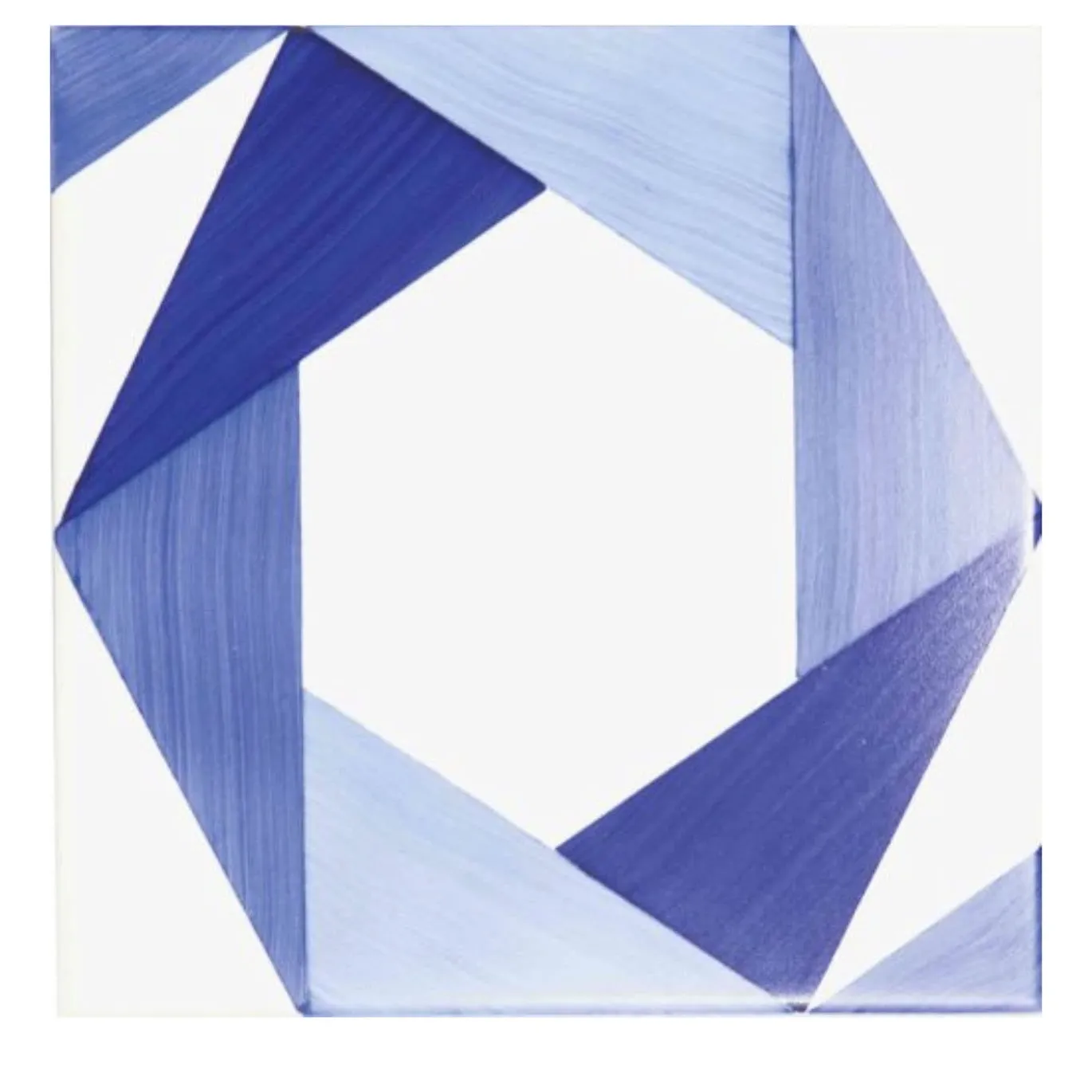 Set di 25 piastrelle Bauhaus blu tipo 10