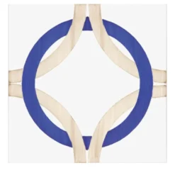 Set Di 25 Piastrelle Bauhaus Blu E Tortora Tipo 3