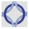 Set di 25 piastrelle Bauhaus blu tipo 3