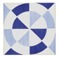 Set di 25 piastrelle Bauhaus blu tipo 1