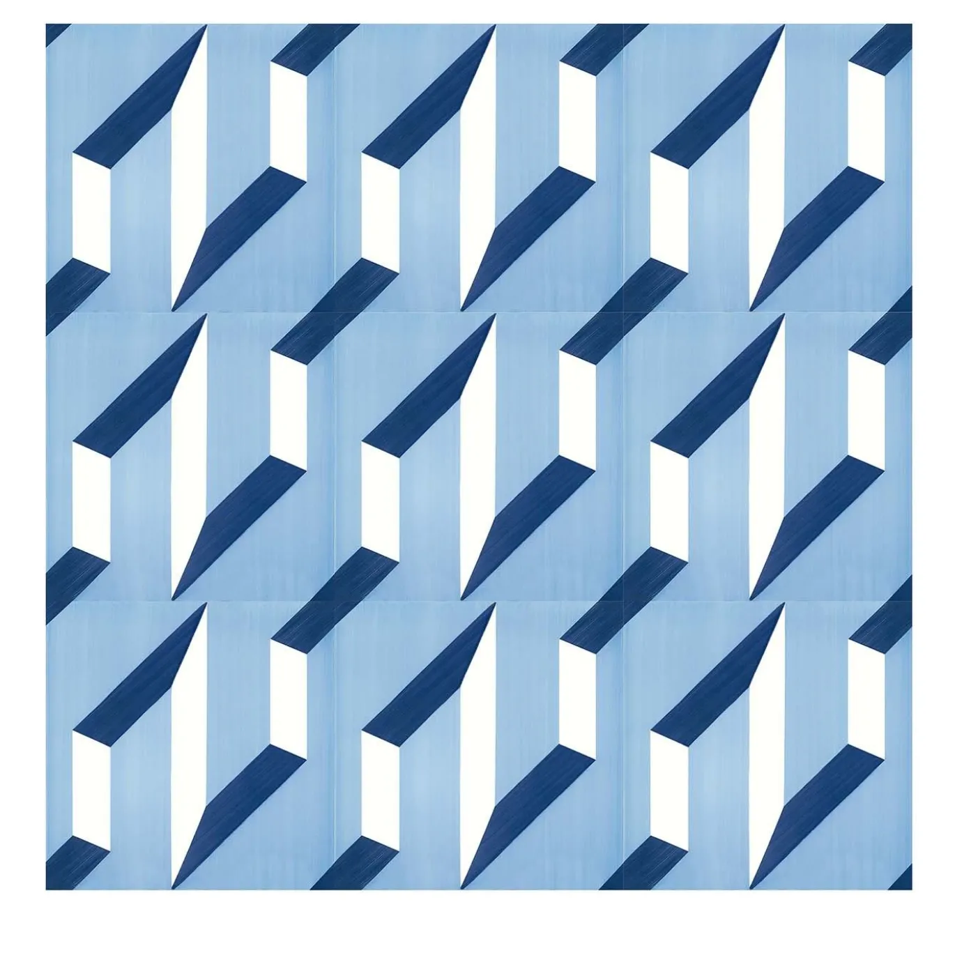 Set di 25 piastrelle Blu Ponti Decorazione Tipo 1 di Gio Ponti