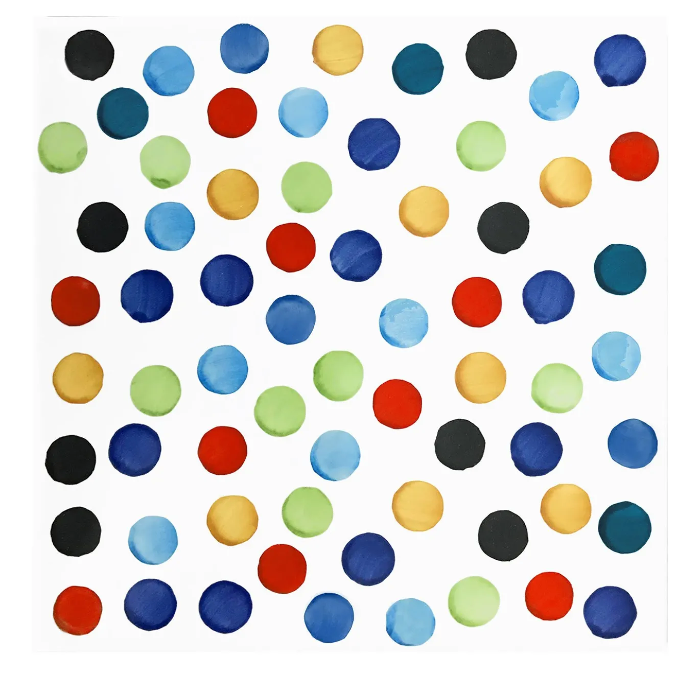 Set di 25 piastrelle Collezione Dot 3 Puntini di Alessandro Mendini
