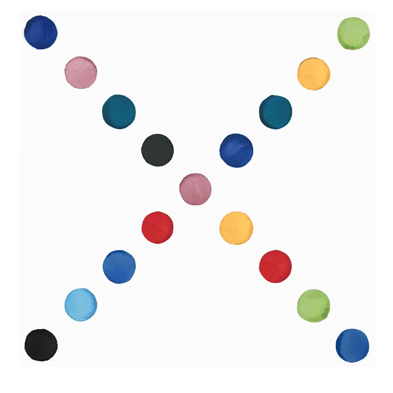 Set di 25 piastrelle Collezione Dot 5 Puntini di Alessandro Mendini
