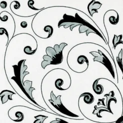 Set di 25 piastrelle Crestarella Collezione Fiori Scuri