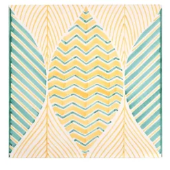 Set di 4 piastrelle della collezione Foglie Summer di Giuseppe Cicalese