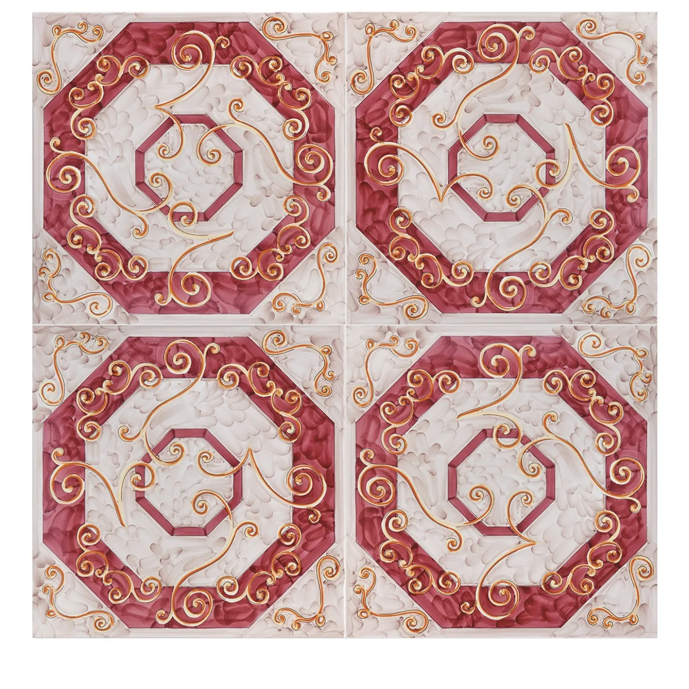 Set di 4 piastrelle Foulards Jaqueline