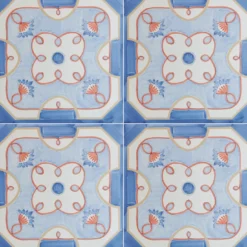 Set di 4 piastrelle Foulards Sophia