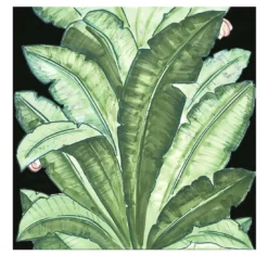 Set di 4 piastrelle Jungle Black Collezione Verde Verticale