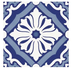 Set di 25 piastrelle MAVI Blu Tipo Onda