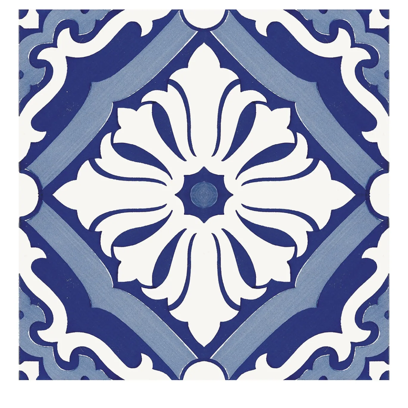 Set di 25 piastrelle MAVI Blu Tipo Onda