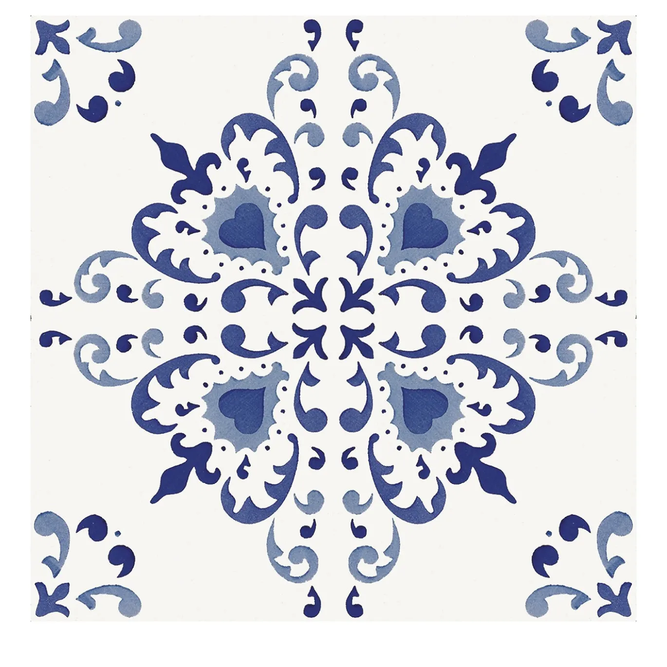 Set di 25 piastrelle MAVI Blu Tipo Isola Azzurra