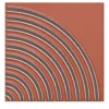 Set di 44 piastrelle Solchi Tattile Angolo Ruggine