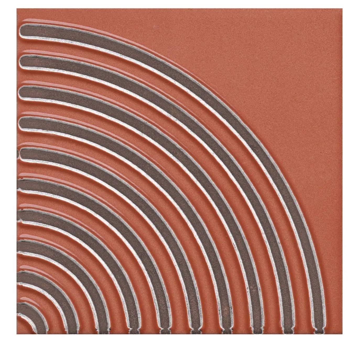 Set di 44 piastrelle Solchi Tattile Angolo Ruggine