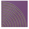 Set di 44 piastrelle Solchi Tattile Angolo Prugna