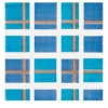 Set Di 25 Piastrelle Tartan Azzurro Tipo 1