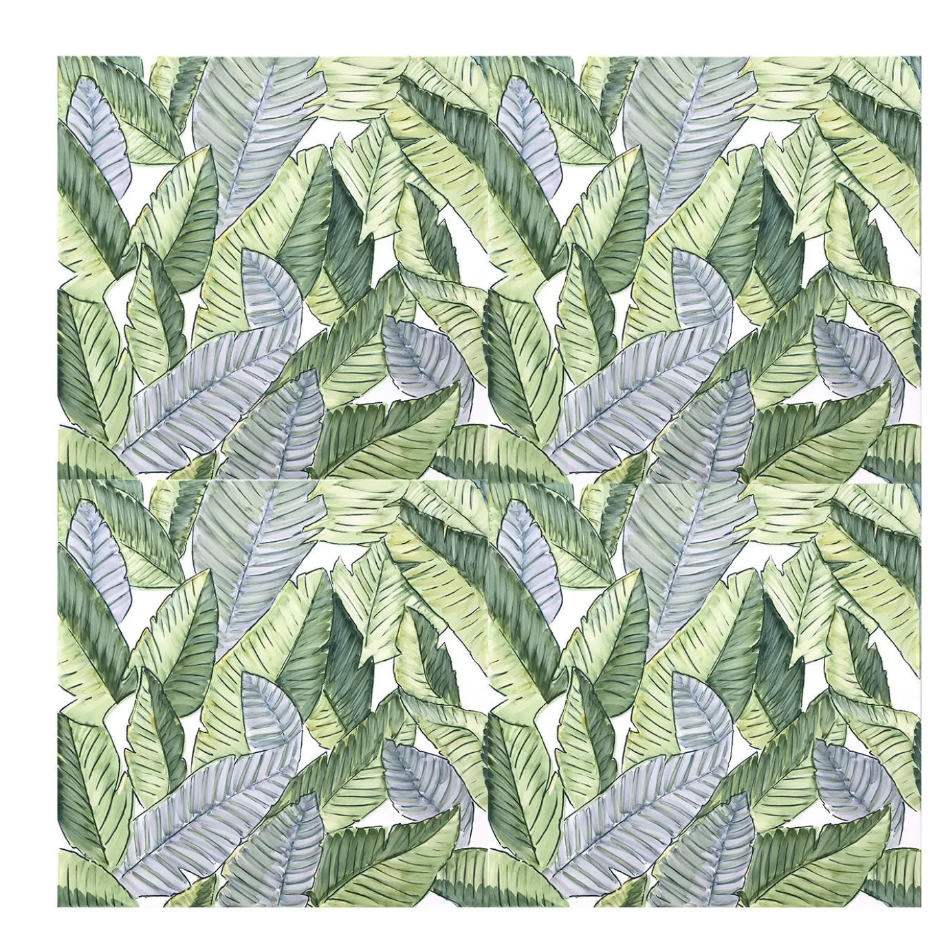 Set di 4 piastrelle Verde Verticale Foresta