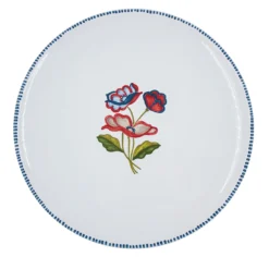 Set di 4 piatti da cena in ceramica Gioia Blu