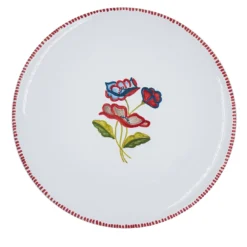 Set di 4 piatti da cena in ceramica rossa Gioia
