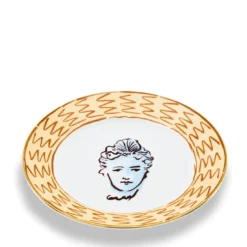 Set di 6 piatti da cena in terracotta Il Viaggio di Nettuno