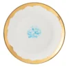 Set di 2 piatti da dessert bianchi con bordo a goccia Celestial