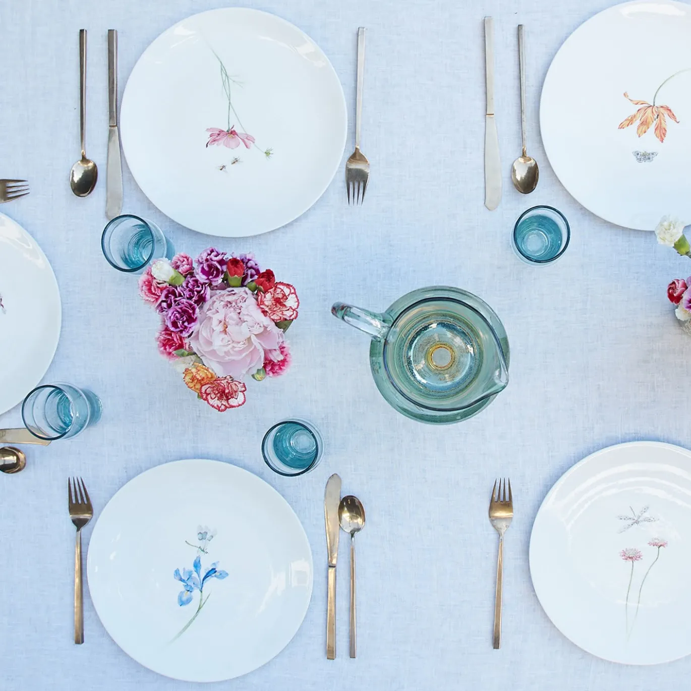 Set di 4 piatti da dessert Bloom #2