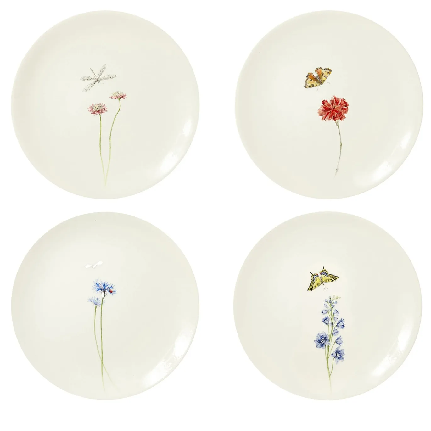 Set di 4 piatti da dessert Bloom #2