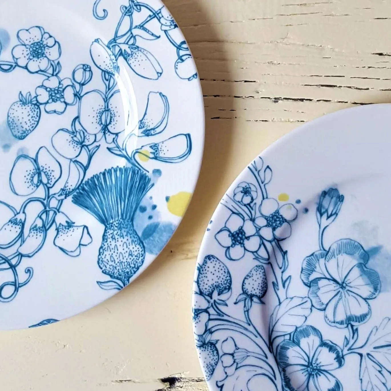 set di 2 piatti da dessert Blue Summer #2