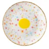 Set di 2 piatti da dessert Confetti con bordo crepato