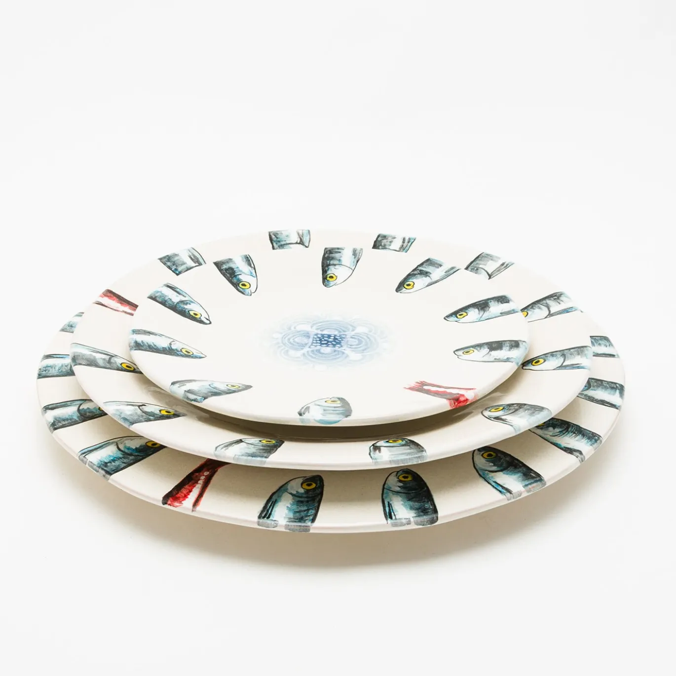Set di 2 piatti da dessert Controcorrente in ceramica #2
