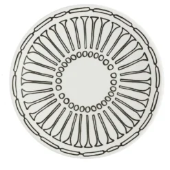 Set di 2 piatti da dessert Grafismi in bianco e nero #7