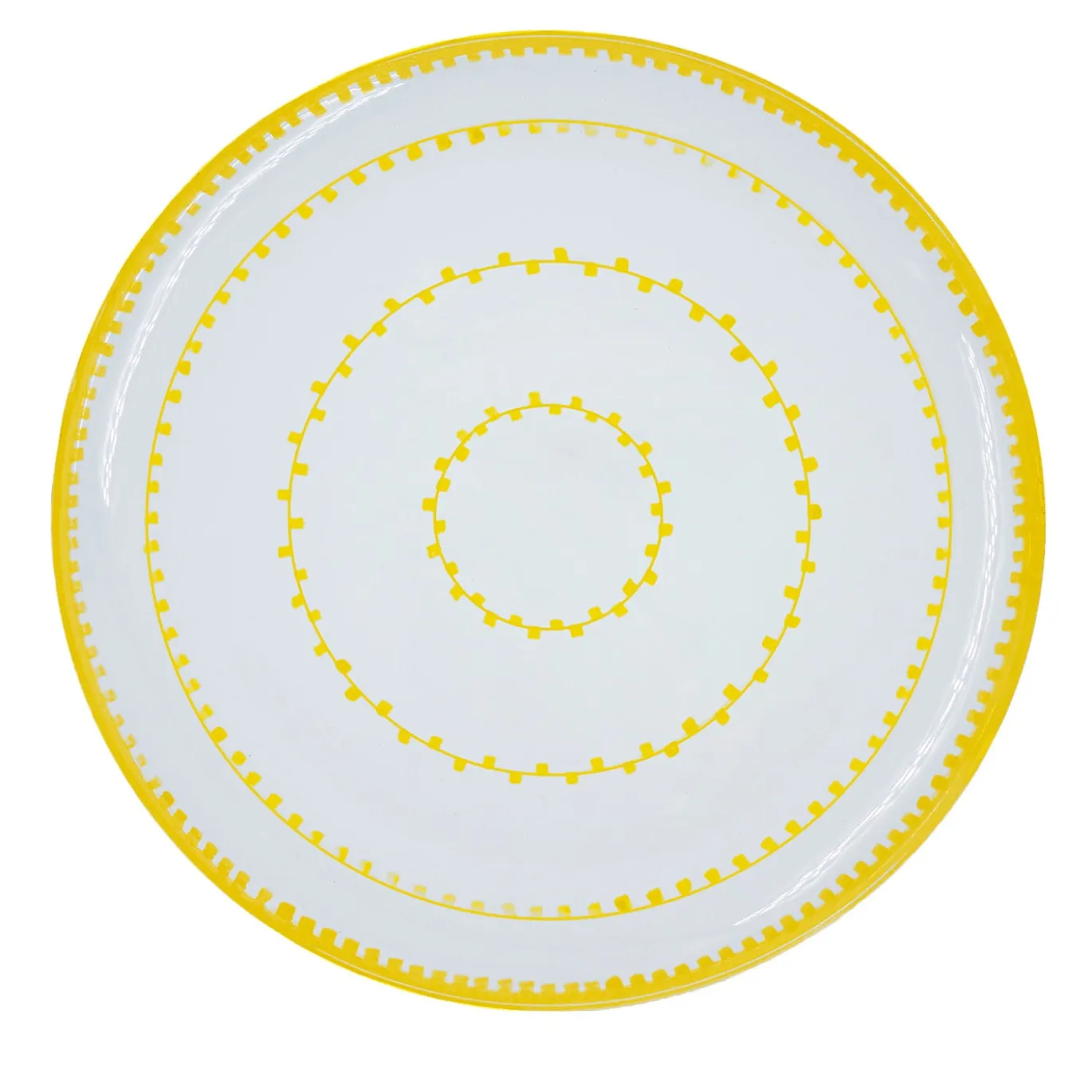 Set di 4 piatti da dessert in ceramica gialla Luminaria